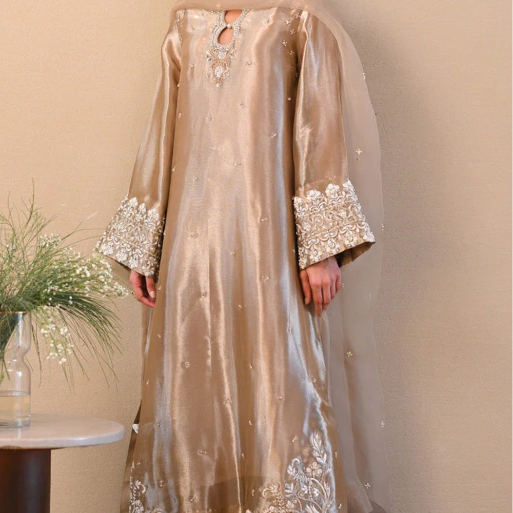 NEW Hue Pret Pakistani designer Kurta Elegant Eid Embroidered Dress